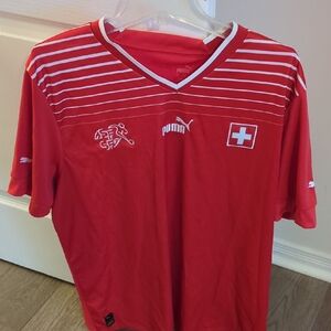 Puma Men's Switzerland Home Soccer Jersey-XXL
